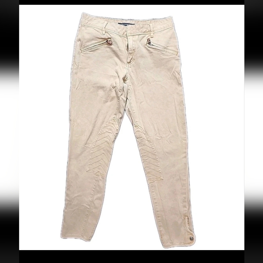 Ralph Lauren Sport Womens Vintage Riding Pants Equestrian Breeches Khaki Size 27